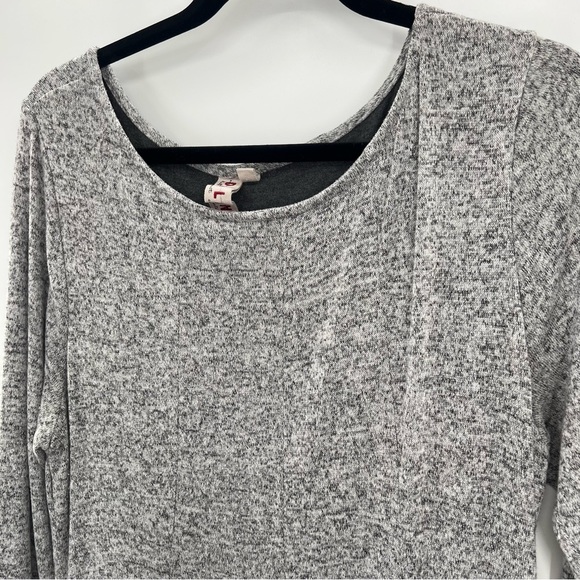 Anthropologie Dolan Neige Brushed Fleece Knit Sweater Dress Gray Long Sleeve XL - Picture 6 of 13